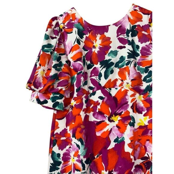 Center & main stroll in the park floral maxi dress size xl smocked balloon sleev - Picture 13 of 15